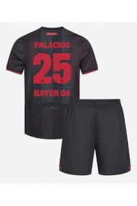 Bayer Leverkusen Exequiel Palacios #25 Babyklær Hjemme Fotballdrakt til barn 2025-26 Korte ermer (+ Korte bukser)